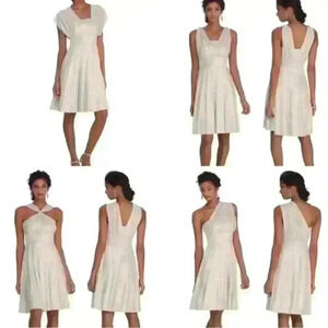 White House Black Market The Convertible Genius midi dress Women's size 4 Pink